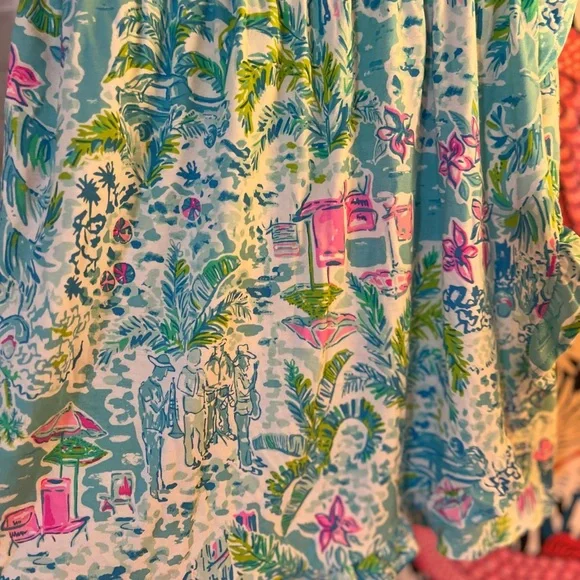Lily Pulitzer skort romper all cotton casual - Picture 6 of 7